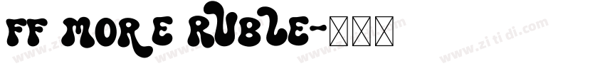FF More Ruble字体转换